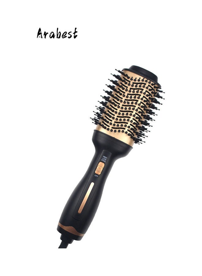 Arabest Professional 4 In 1 Hair Curler And Straightener Comb Black/Brown 34.6cm - Image 1