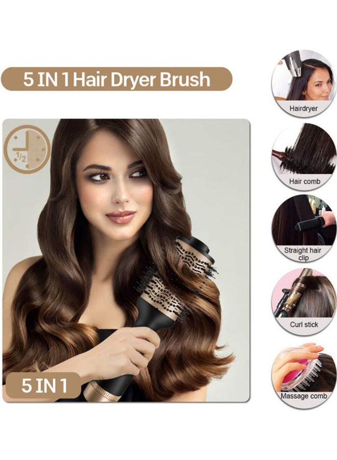 Arabest Professional One Step Blow Hair Dryer with Straightener and Curling Comb Black/Brown 38cm - Image 4
