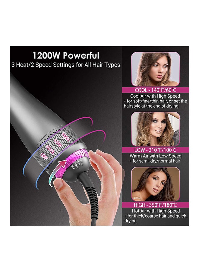 Arabest - Professional Steam And Infrared Hair Dryer Grey 12.5x2.3inch - Image 1