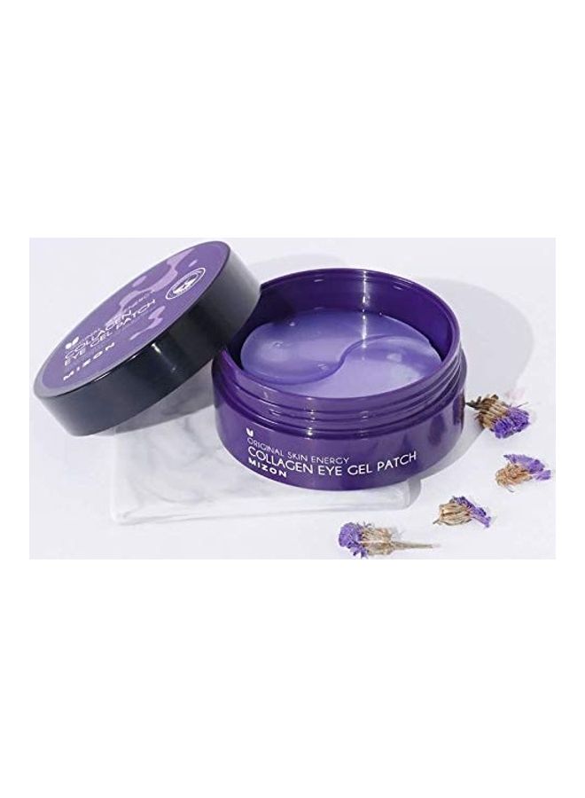 MIZON 30-Pairs Under Eye Collagen Patches Eye Masks with Marine Collagen Purple 2X1.4X1,2inch - Image 4