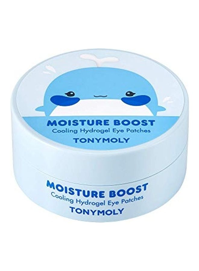 TONYMOLY Moisture Boost Cooling Hydrogel Eye Patches Blue 90grams  - Image 1