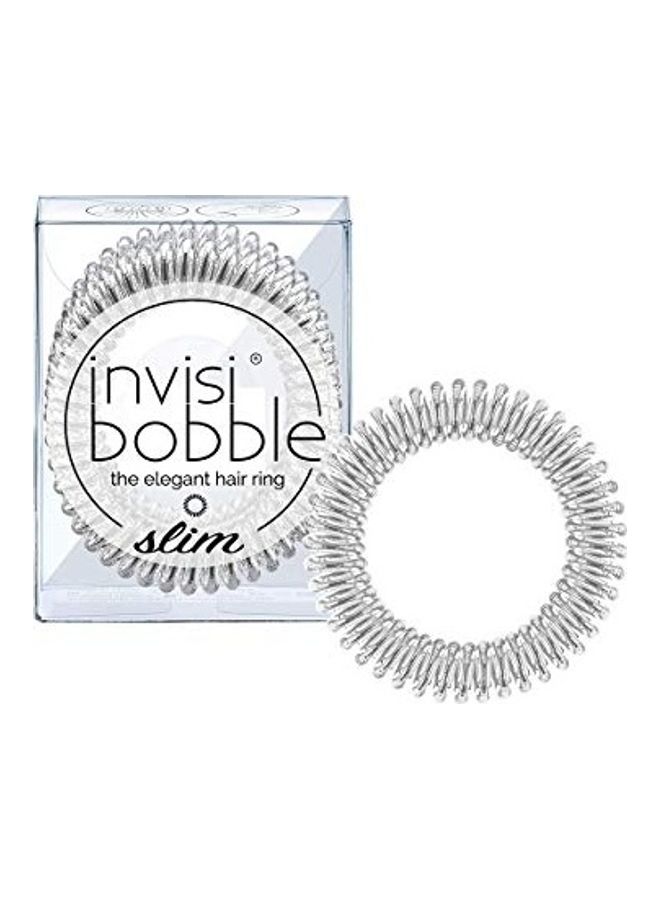 إنفيزيبوبل مجموعة ربطات للشعر بتصميم حلزوني رفيع بلا أثر من 3 قطع شفاف 0.748x1.7x1.37بوصة - Image 1