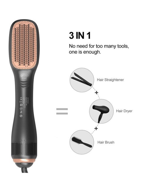Professional Steam And Infrared Hair Dryer Black 32cm