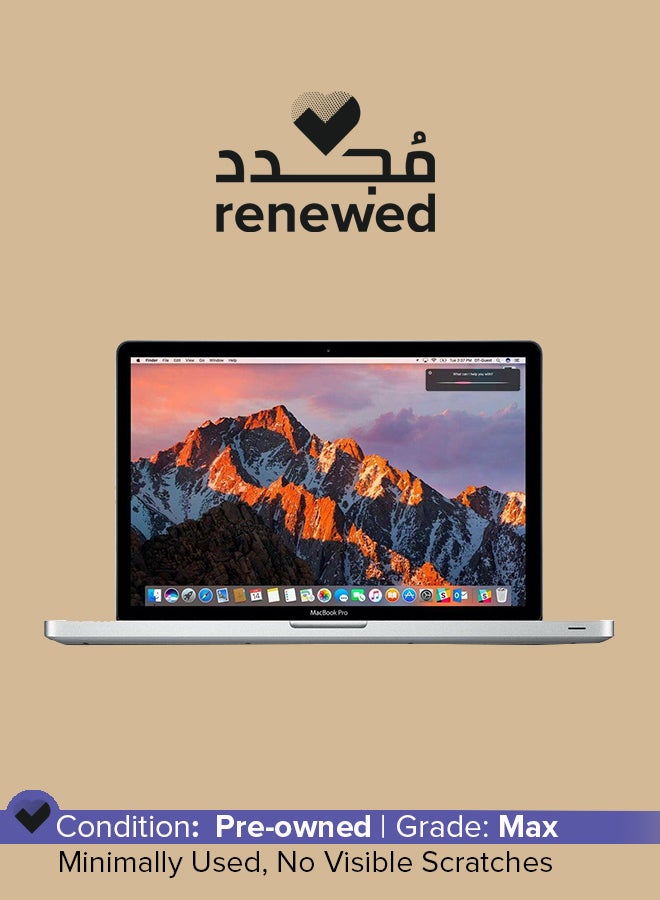Apple Renewed - Macbook Pro A1502 (2015) Laptop With 13.3-Inch Display,Intel Core i5 Processor/5th Gen/8GB RAM/256GB SSD/1.5GB Intel Iris Graphics English Silver  - Image 1