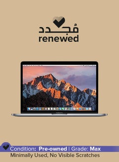 مُجدد - لابتوب ماك بوك برو A1706 (إصدار 2017) بشاشة مقاس 13.3 بوصة ومعالج إنتل كور i7 الجيل السابع وذاكرة رام سعة 8 جيجابايت، يتميز بمحرك أقراص صلبة SSD سعة 512 جيجابايت وبطاقة رسومات إنتل آيريس بلس سعة 1.5 جيجابايت رمادي فلكي