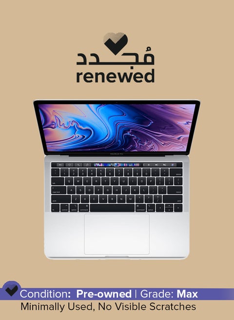 Renewed - Macbook Pro A1989 (2018) Laptop With 13.3-Inch Display,Intel Core i5 Processor/8th Gen/8GB RAM/256GB SSD/1.5GB Intel Iris Plus Graphics English Space Grey