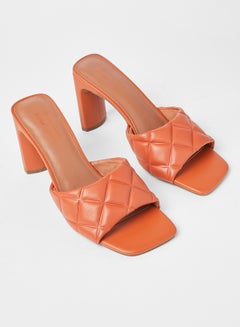 Annalie Quilted Sandals Dark Orange - v1630322649/N49696898V_2