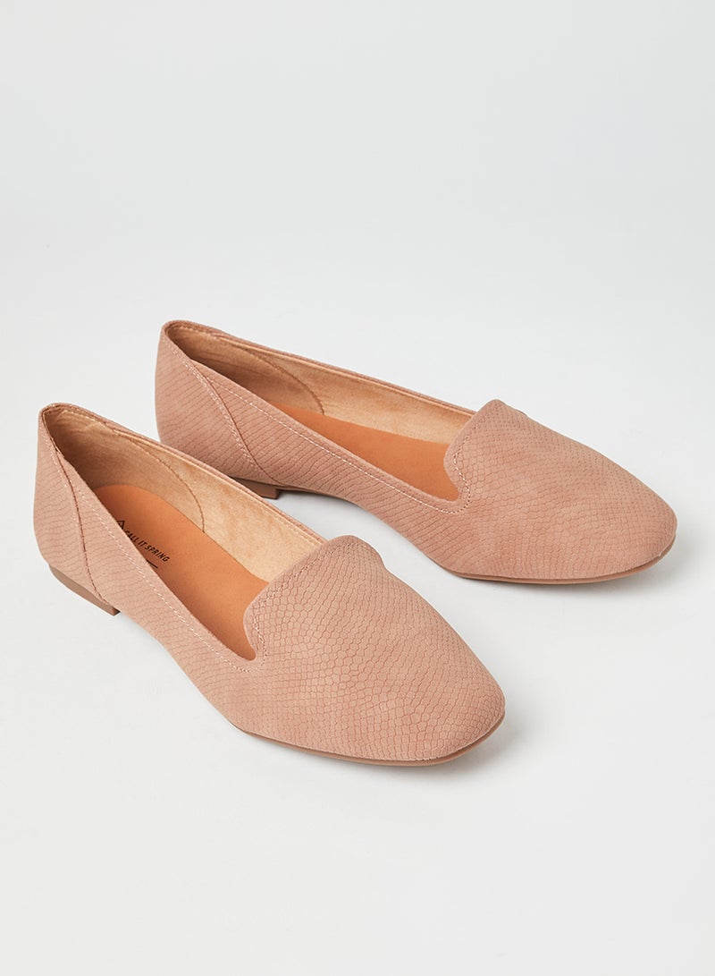 CALL IT SPRING Sofi Snakeskin Loafers Pink  - Image 2