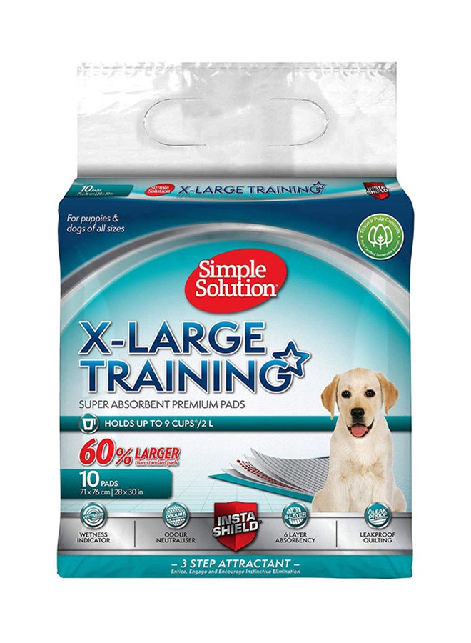 Simple Solution Premium Pet Training Pads Pack Of 10 Multicolour