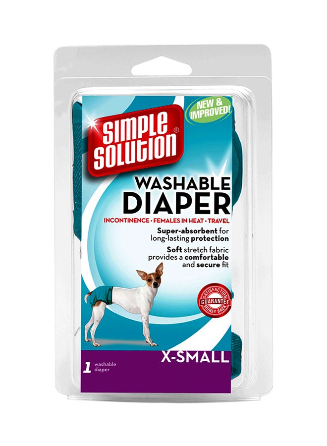 سيمبل سوليوشن حفَّاض قابل للغسل للحيوانات الأليفة، الإناث منها. متعدد الألوان XS