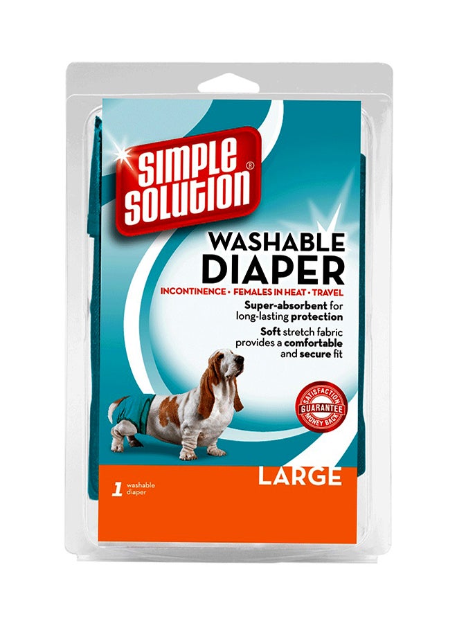 Simple Solution Washable Female Pet Diaper Multicolour Large