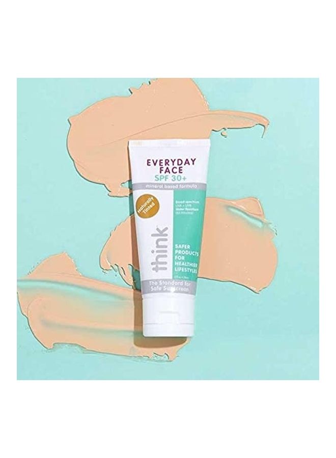 Thinksport Everyday Face SPF 30 Mineral Sunscreen Pink - Image 1