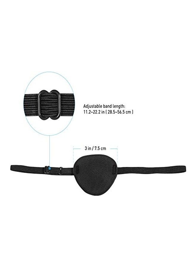 تي فويب غطاء فردي للعين، قطعتان أسود 8 x 6سم - Image 3