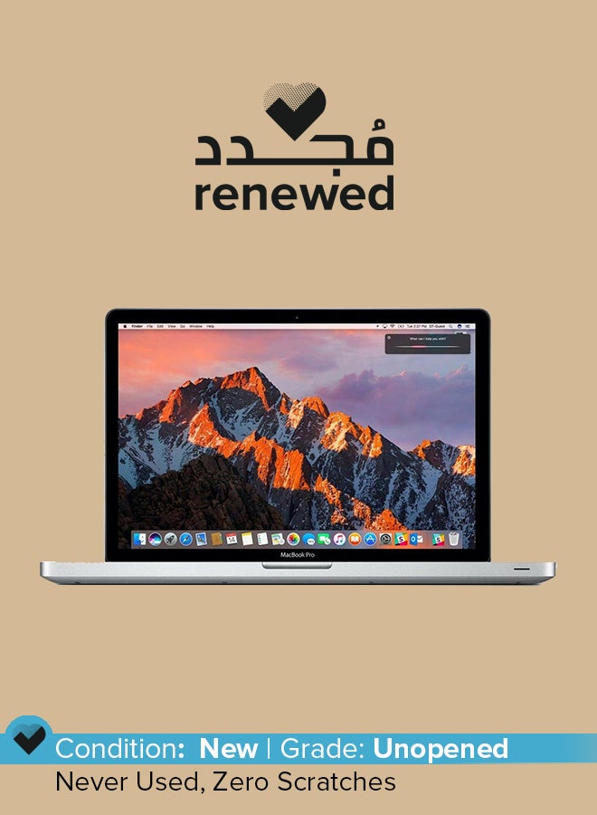 Apple Renewed - Macbook Pro A1502 (2015) Laptop With 13.3-Inch Display,Intel Core i5 Processor/5th Gen/8GB RAM/256GB SSD/1.5GB Intel Iris Graphics Silver  - Image 1