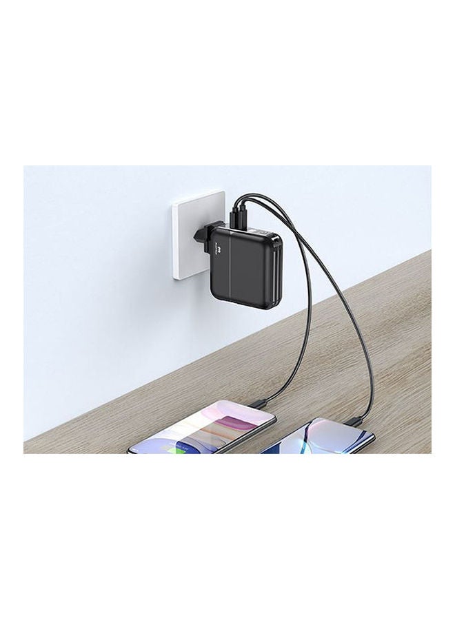 ماتريكس - باور بنك لإمداد الطاقة مع كابلات مدمجة 15000.0 mAh أسود - Image 1