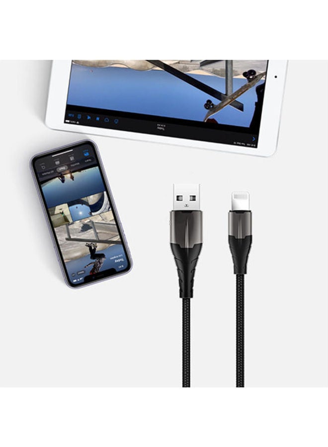 ROCKROSE 2.4A 1M Lightning Cable Black-Gray  - Image 2