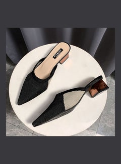 Generic Stylish Heeled Mules Black  - Image 3