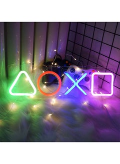 Neon Signs LED Game Icon Shape Light Wall Decor with USB Multicolour 42 x 12.5cm