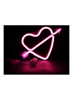 Salla Cupid Love Neon LED Heart Sign Pink 29x18cm  - Image 3