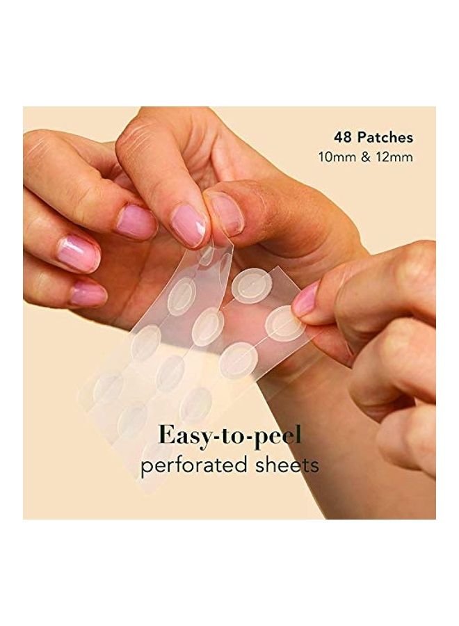 Rael 48-Piece Acne Pimple Healing Patches White 1.2cm - Image 2