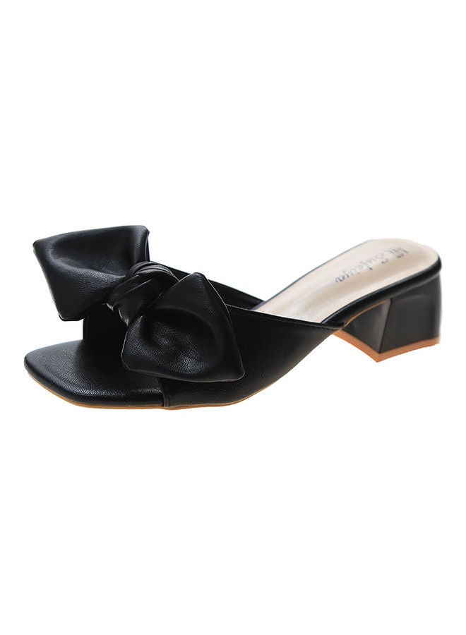 Stylish Heeled Sandals Black  - Image 1
