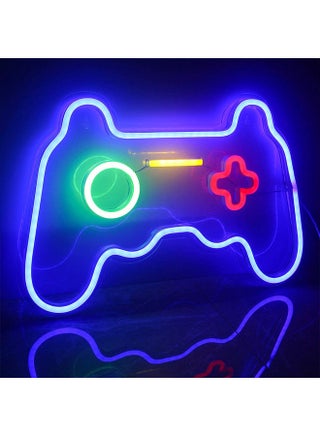 Neon Signs LED Gamepad Shaped Lights Wall Decor Multicolour 27.5 x 41cm - v1630326922/N50563801A_1
