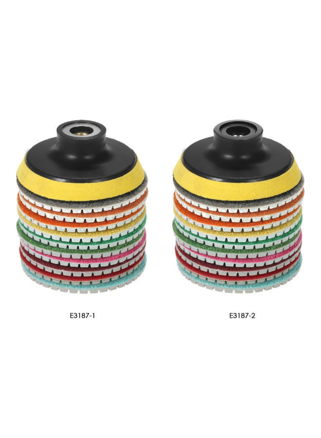 Generic 11-Piece 3-inch Diamond Flexible Wet Polishing Pads Multicolour 10.00 X 8.00 X 10.00cm  - Image 3