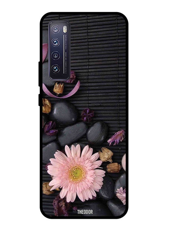 Theodor Protective Case Cover For Huawei Nova 7 Flowers And Stones Multicolour - Image 1