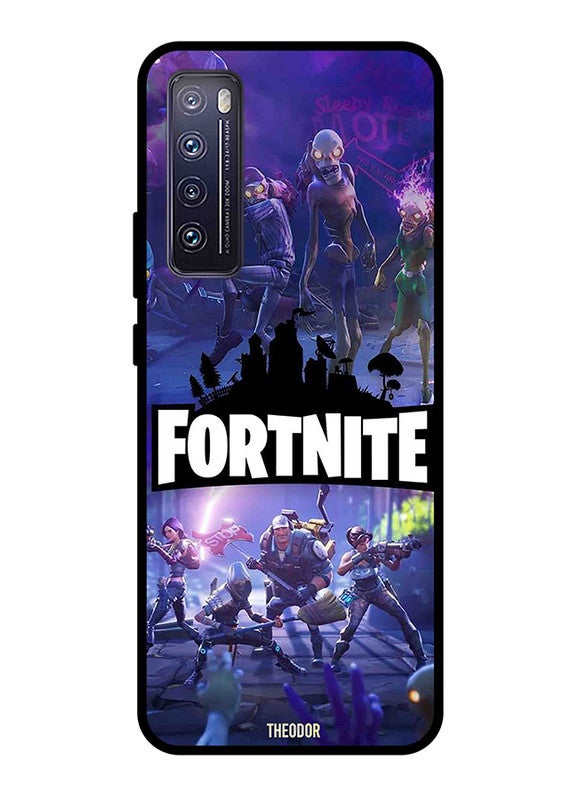 ثيودور غطاء حماية واق بتصميم فورت نايت لهاتف هواوي نوفا 7 متعدد الألوان - Image 1