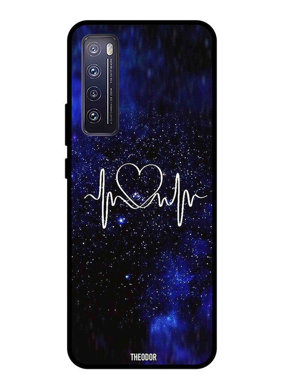 Theodor Heart Beat Design Protective Case Cover For Huawei Nova 7 Multicolour - Image 1