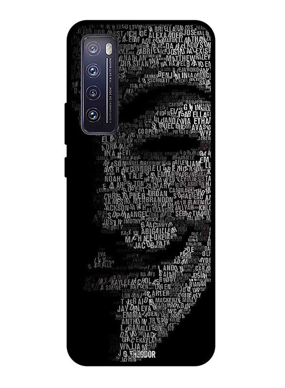 Theodor Joker Half Face Mask Printed Protective Case Cover For Huawei Nova 7 Multicolour  - Image 1