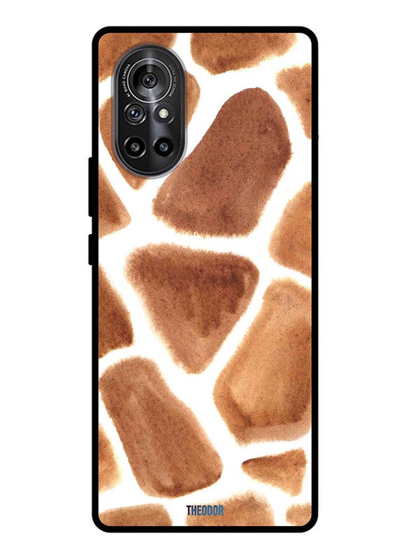 Theodor Giraffe Pattern Printed Protective Case Cover For Huawei Nova 8 Multicolour - Image 1