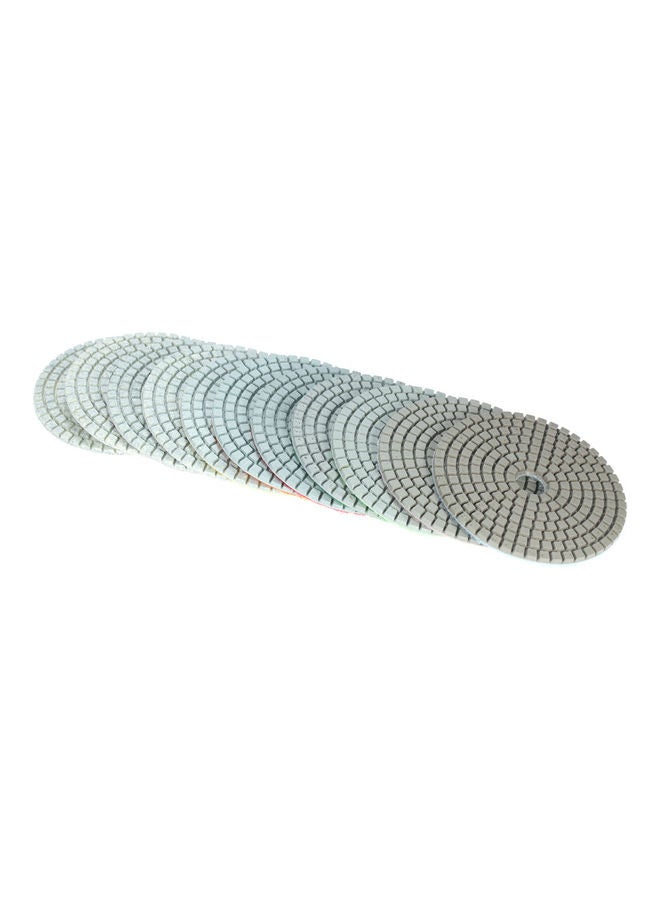 Generic 12-Piece 4-inch Diamond Wet Polishing Pads Multicolour 10.00 X 7.80 X 10.00cm  - Image 4