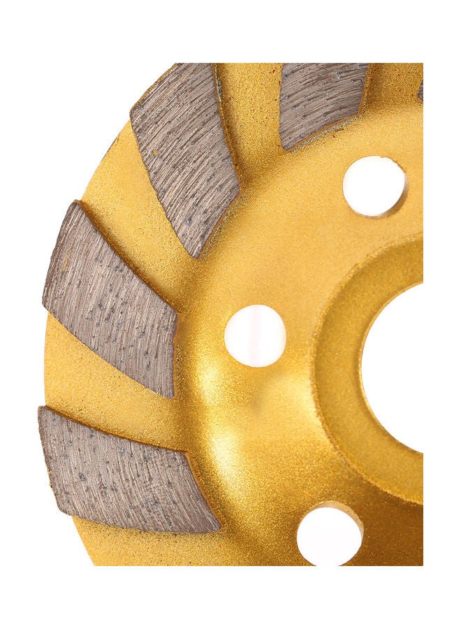 22mm Aperture Diamond Segment Grinding Wheel Disc Yellow 11.00 X 2.00 X 10.00cm  - Image 3