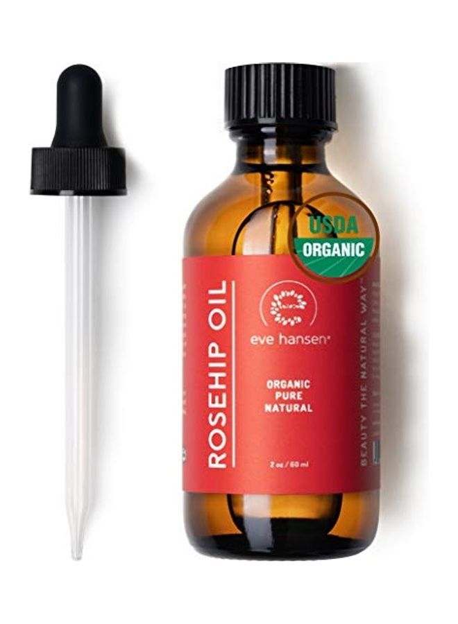 Eve Hansen Cold-Pressed Organic Rosehip Oil for Fine Lines, Wrinkles, Acne Scars Clear - Image 1