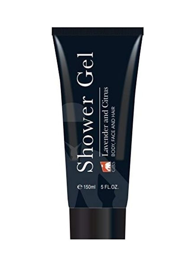 G.B.S Lavender And Citrus Shower Gel For Body Face And Hair Clear 150ml - Image 1