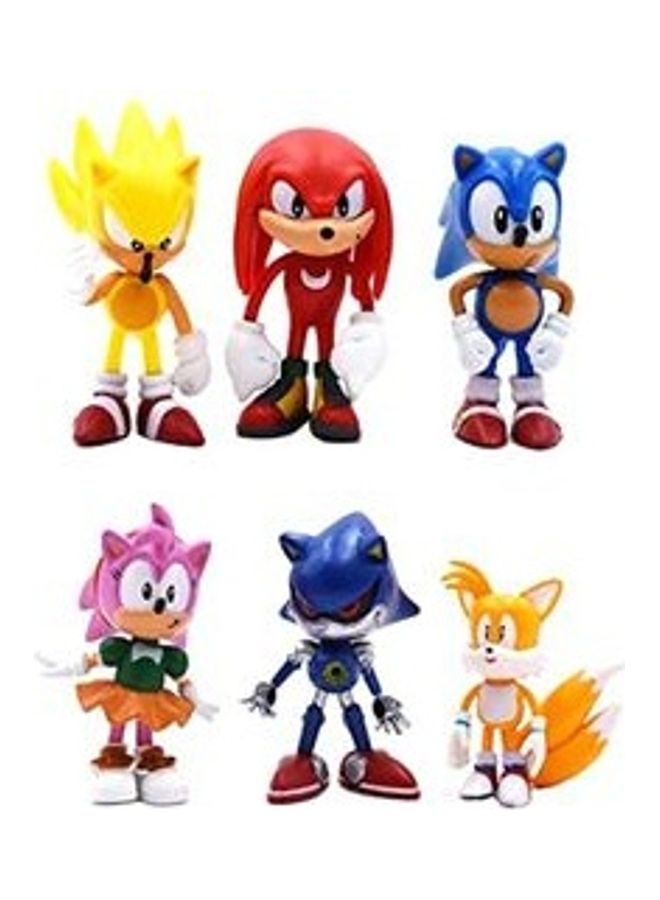 Dubkart 6-Piece Sonic Inspired Action Figures 6cm - Image 1