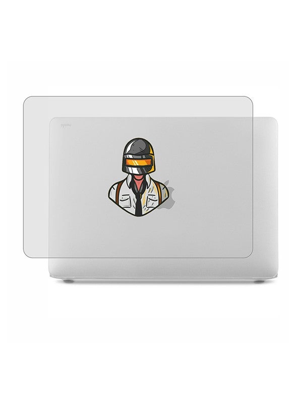 ثيودور غطاء حماية واق صلب مغلف بالمطاط مزين بطبعة لجهاز ماك بوك برو مكون من قطعتين - Image 1