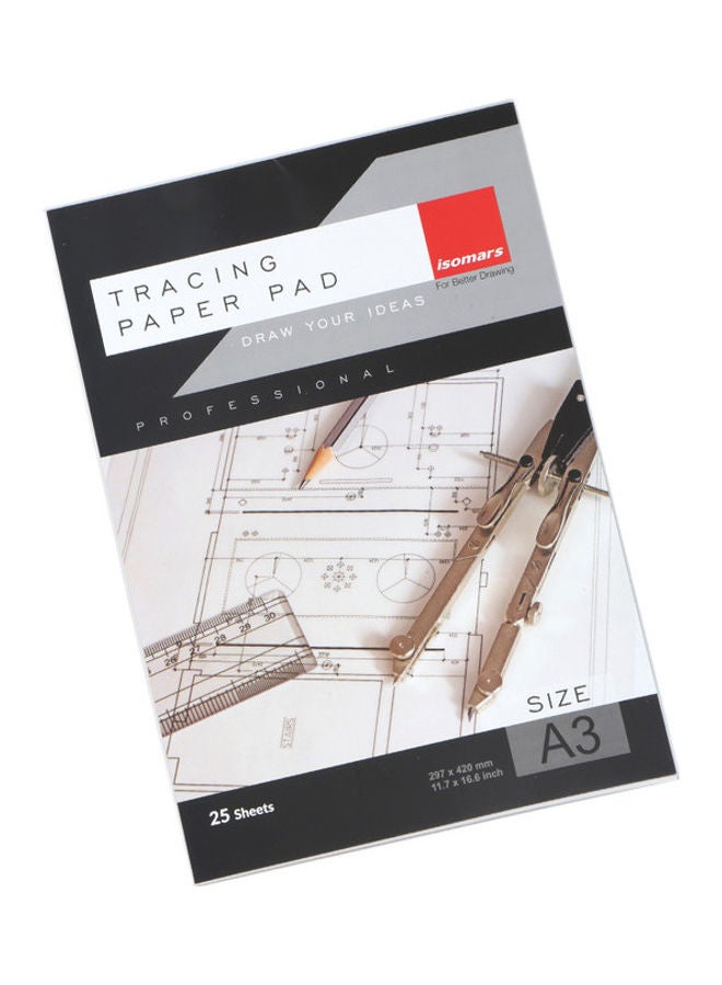 Isomars A3 Tracing Paper Pad White - Image 2