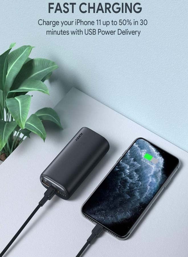 أوكي باور بنك سبرنت جو ميني بخاصية توصيل الطاقة بمنفذ USB-C بقدرة 18 وات طراز PB-Y36 أسود - Image 4