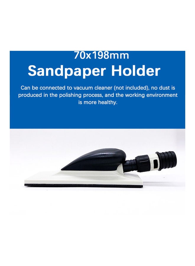 70*198mm Dust Free Sanding Pad Black/White 21.50 X 7.00 X 7.30cm - Image 3