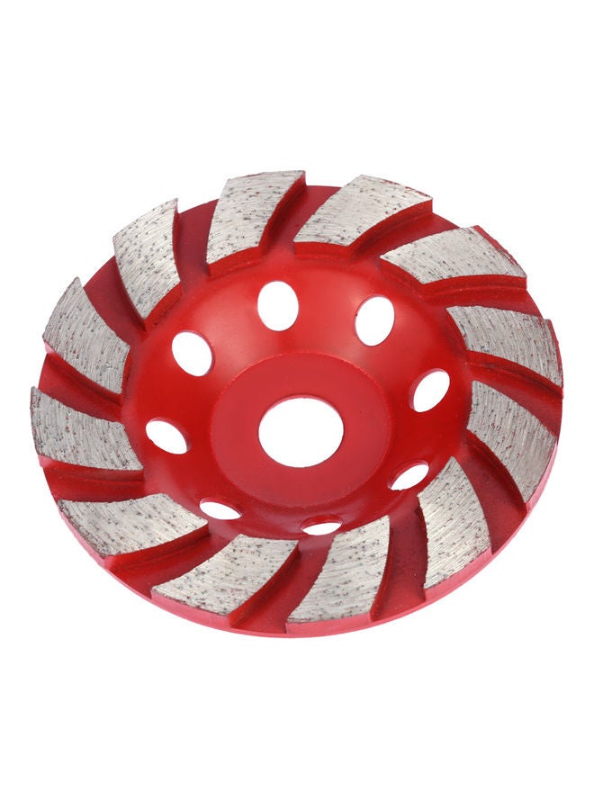 16mm Aperture Diamond Segment Grinding Wheel Disc Red 11.00 X 2.00 X 10.00cm  - Image 1