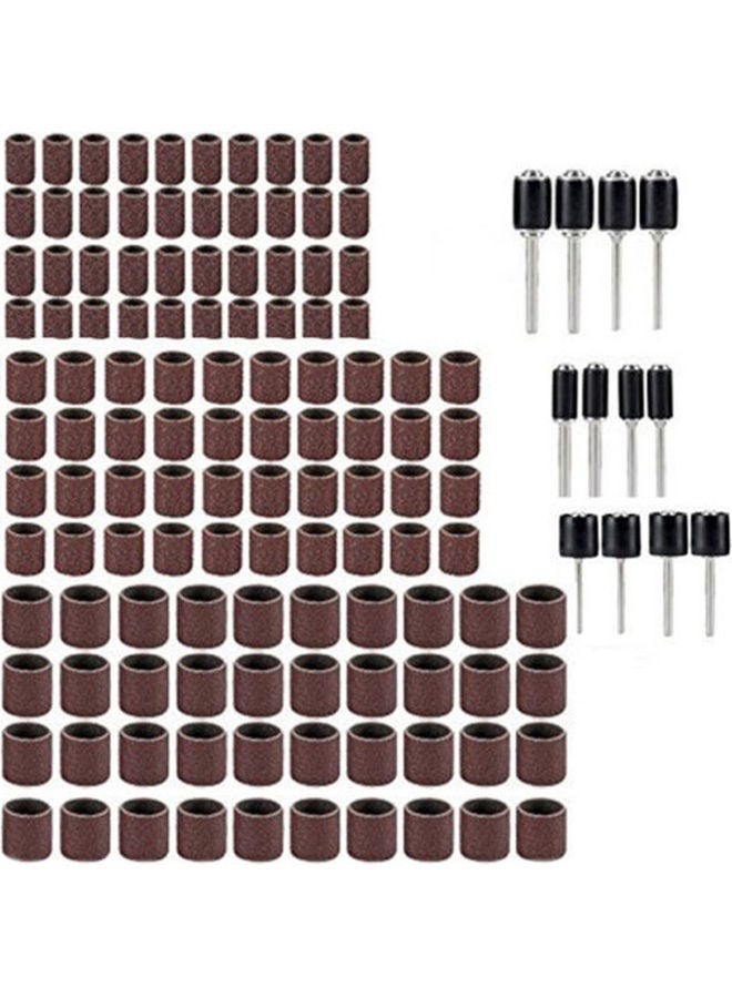 132-Piece 80 Grit Sanding Sleeves for Electric Grinder Multicolour 15.00 X 5.00 X 10.00cm - Image 1