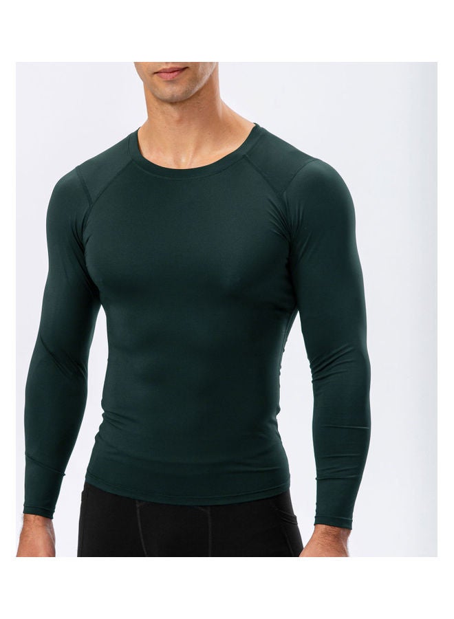 Generic Men Long Sleeve Sport T-Shirt S  - Image 4