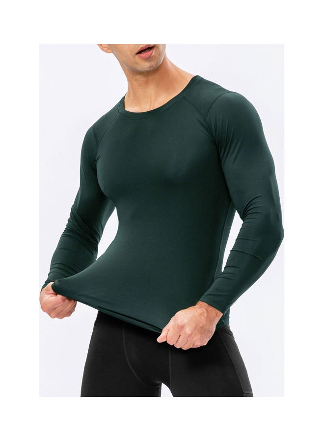 Generic Men Long Sleeve Sport T-Shirt S  - Image 3