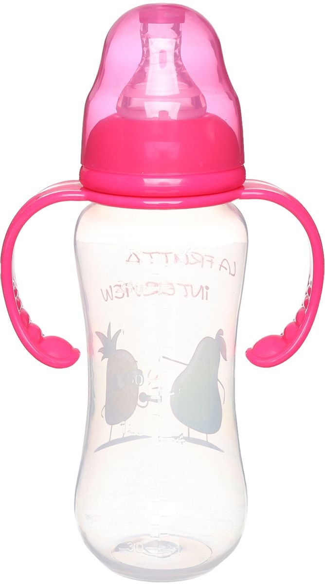 La Frutta Plastic Feeding Bottle With Handle 240 ml - Image 3