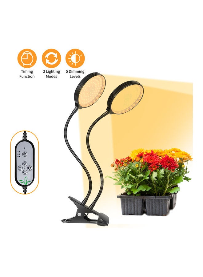 Generic 4 Heads LED Grow  Full Spectrum  Light 4/8/12H Timer Black 11.22 x3.93inch  - Image 4