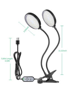 Generic 4 Heads LED Grow  Full Spectrum  Light 4/8/12H Timer Black 11.22 x3.93inch  - Image 5