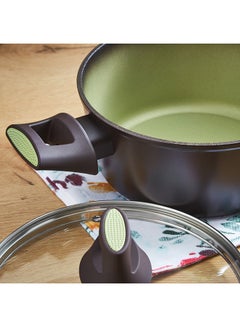 Wilson 2-Piece Feast Avocado Casserole With Lid Soft Grip Handle Avocado 28cm  - Image 5