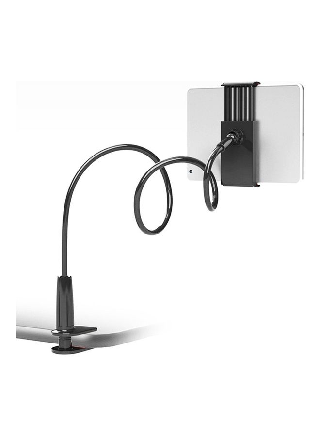 360 degree rotating mobile phone tablet universal chuck lazy holder Black  - Image 5